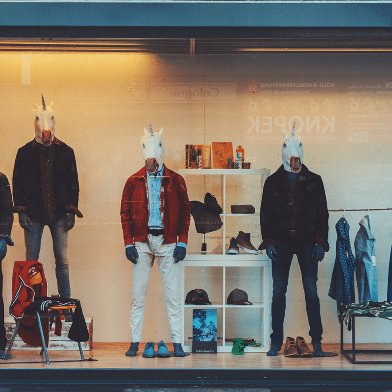photo d'une vitrine de magasin