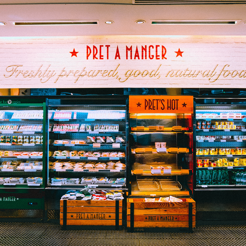 photo d'un rayon de magasin alimentaire