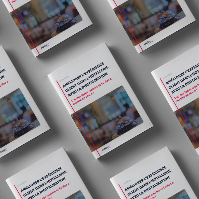 mockup du livre blanc sur des livres physiques